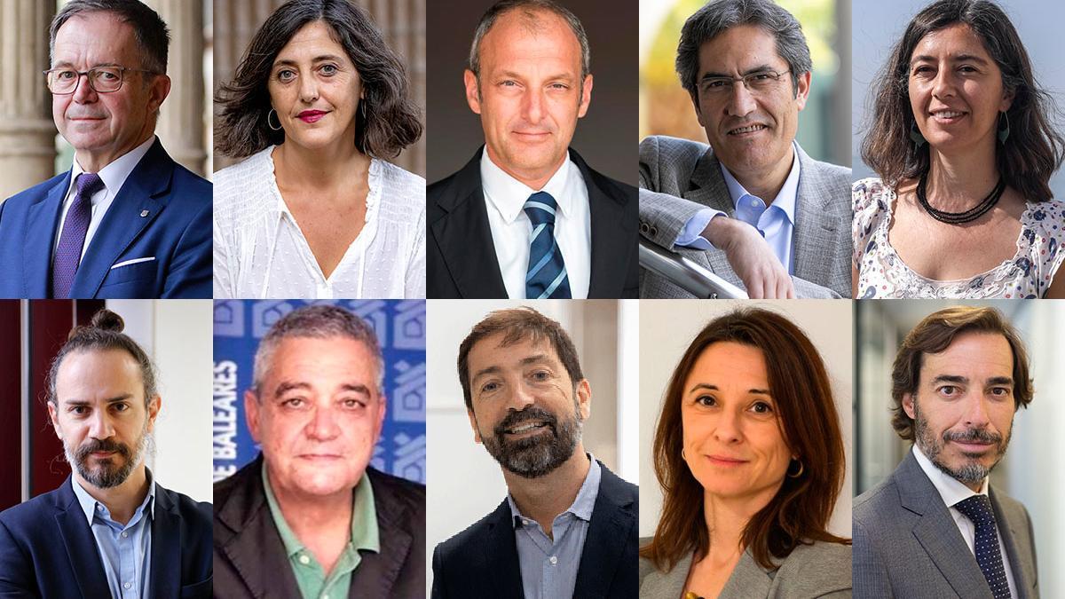 Los ponentes de la jornada: Josep Marí, Marisa Goñi, Hans Lenz, Eloy Bohúa, Neus Truyol, Eduardo Robsy, Luis Martín, Manel Rodríguez, Ana Torres y Fernando Martínez.