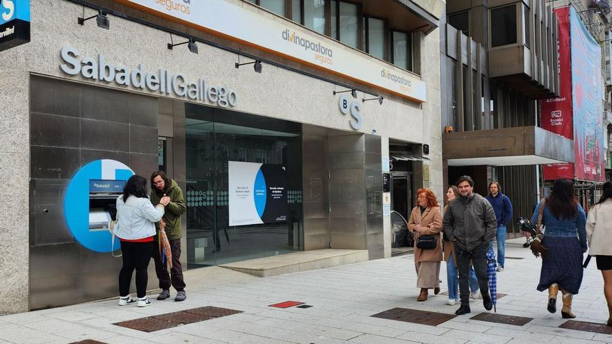 Una de las oficinas del Sabadell Gallego en Vigo.