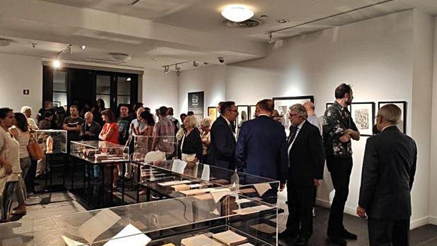 Inauguración de la exposición de León Felipe en Nueva York.