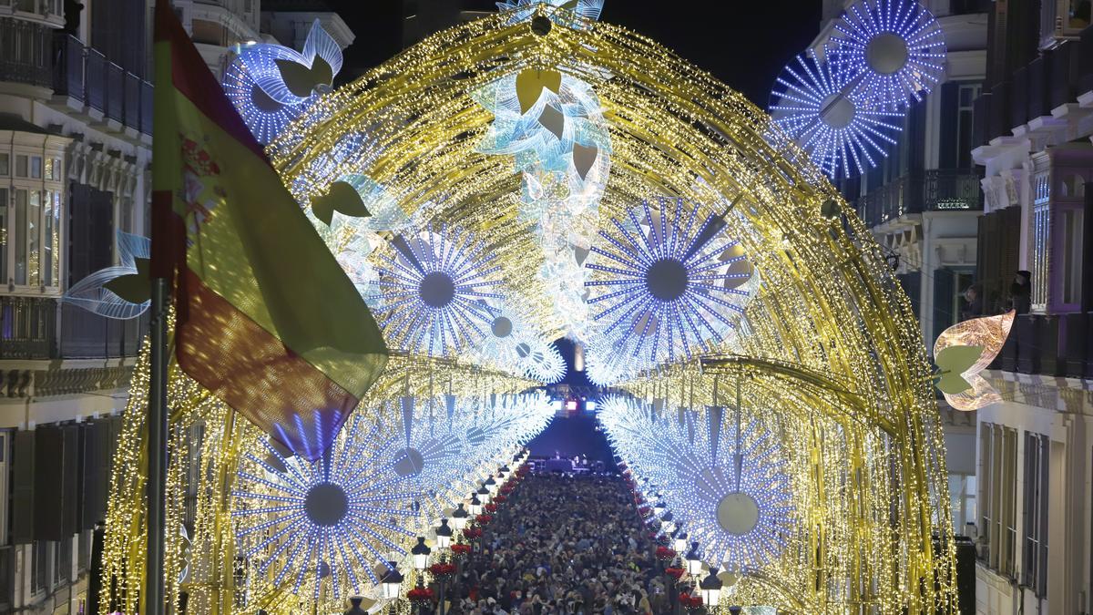 Encendido de las luces de Navidad en Málaga 2021