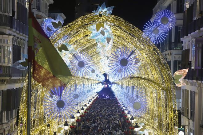 Encendido de las luces de Navidad en Málaga 2021