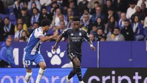 Vinicius Junior, del Real Madrid y Omar El Hialli, del Espanyol