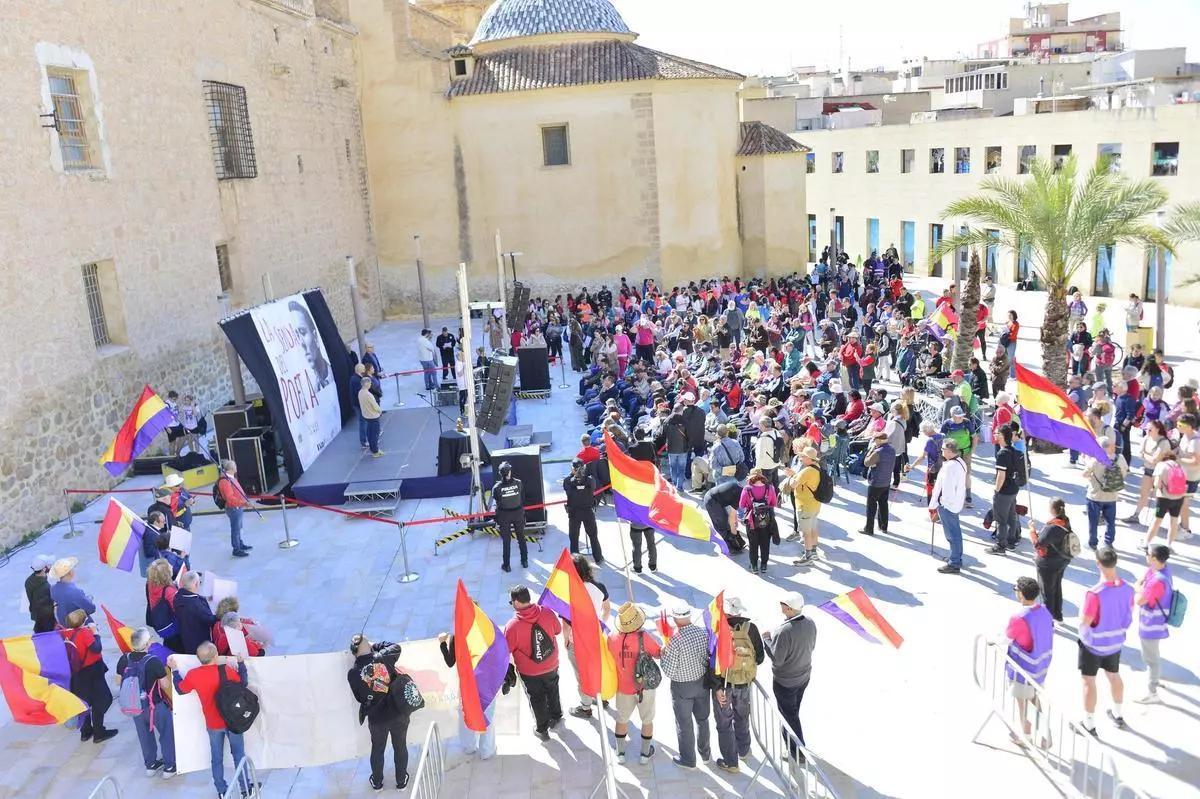 Acto de la Senda del Poeta, el año pasado en el Rincón Hernandiano