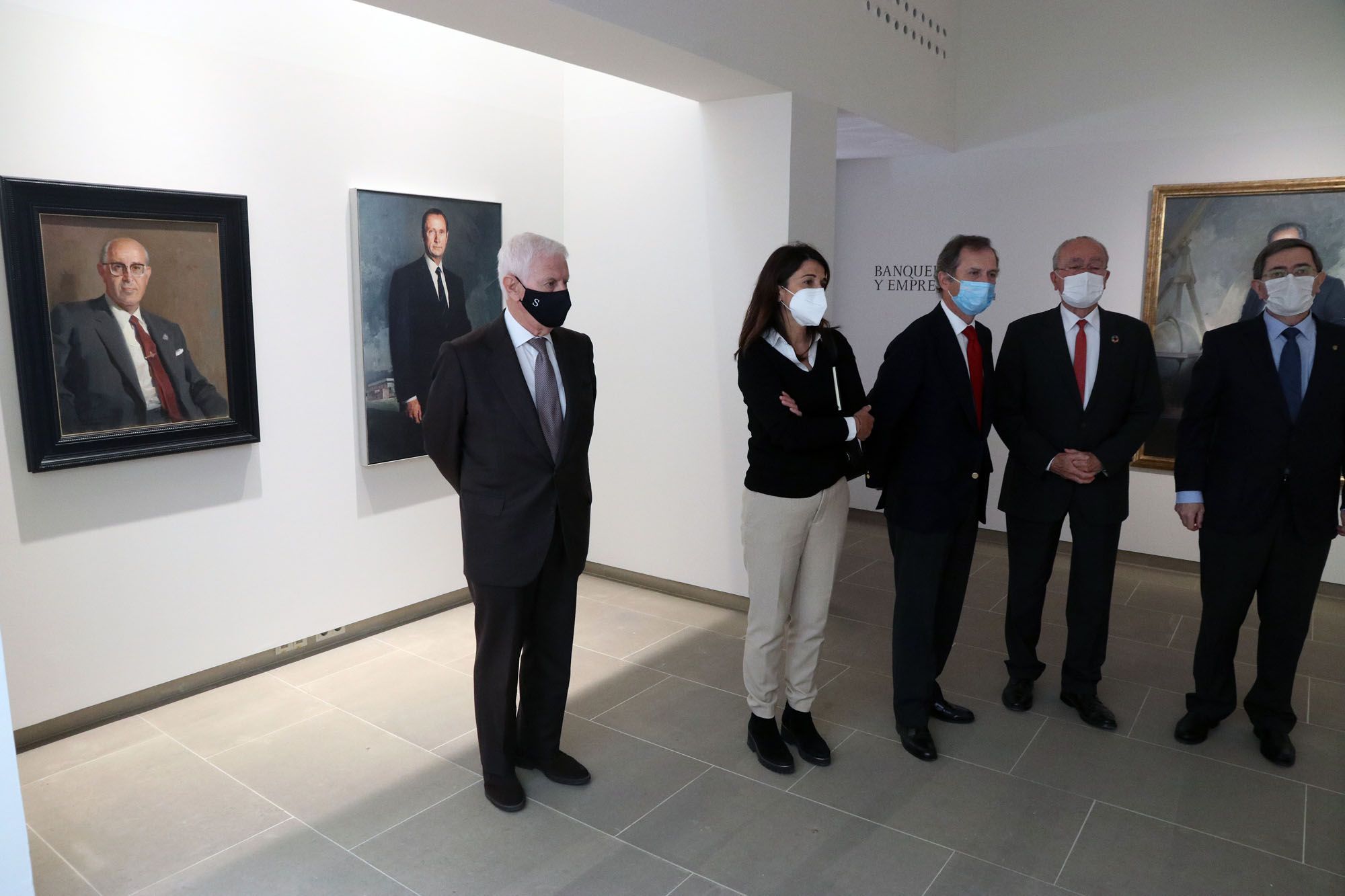 Inaugurada la Exposición 'Banqueros y Empresarios. Retratos de Félix Revello de Toro'