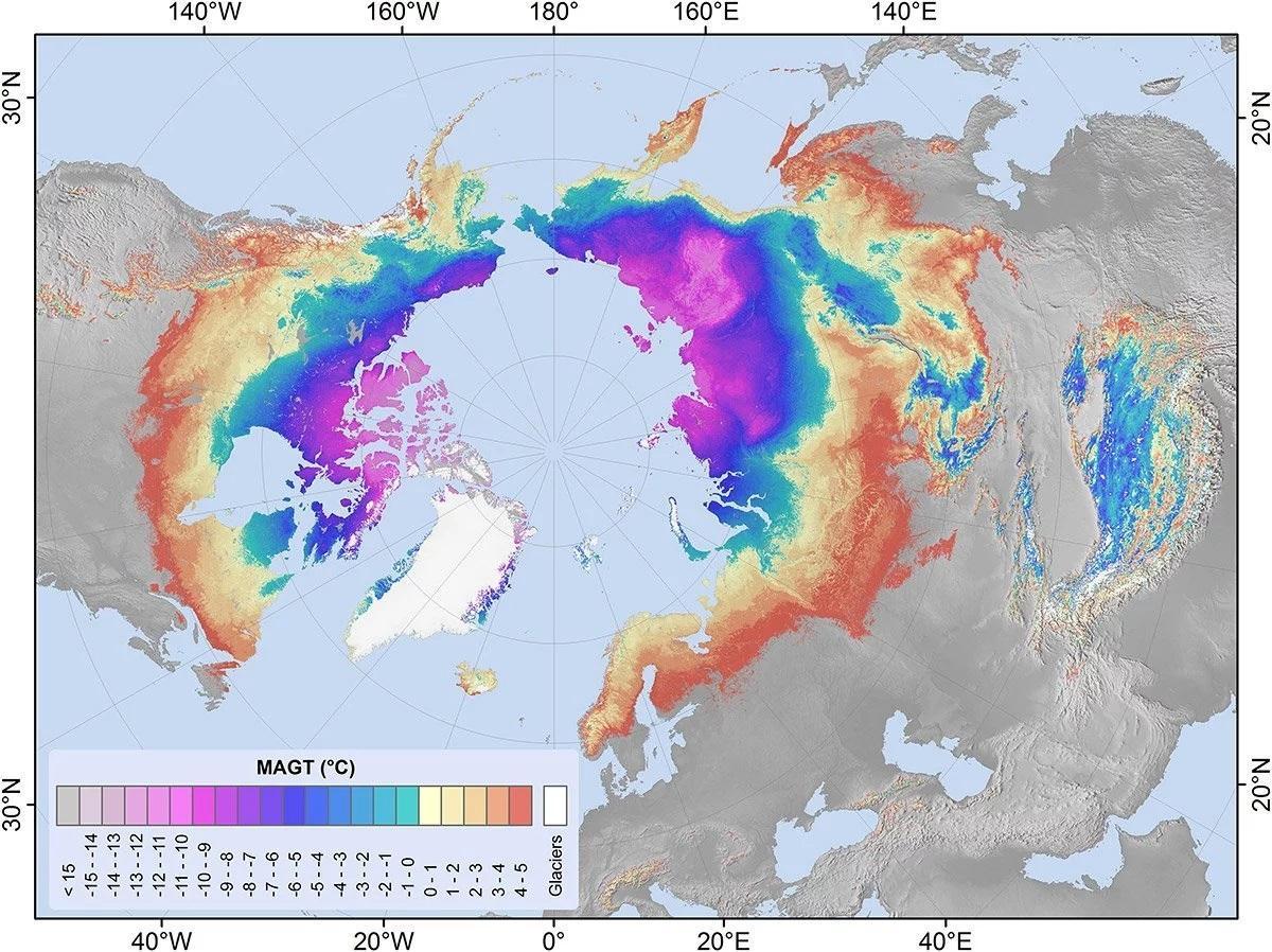 Las regiones del planeta con mayor concentración de permafrost