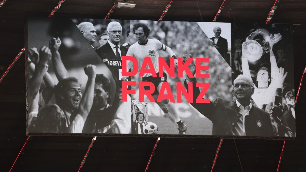 Franz Beckenbauer memorial ceremony at the Allianz Arena in Munich