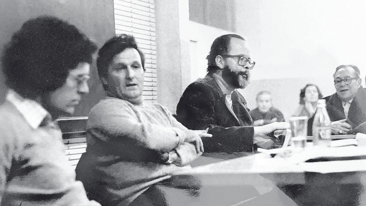 Xerrada al Xup amb el senador Lluís Maria Xirinacs, l’any 1979