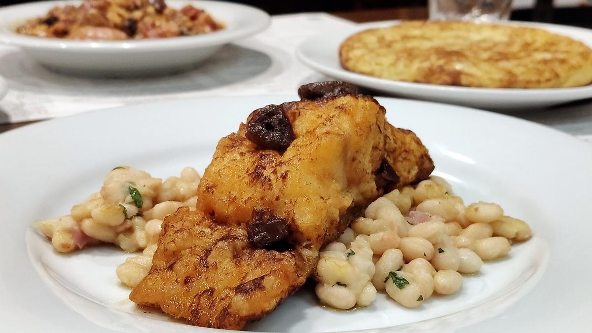 El bacalao 'a la llauna' de Bodega Pàdua.