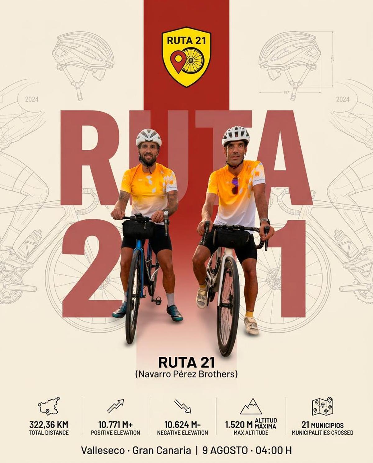 Cartel de Ruta 21.
