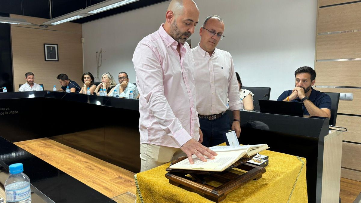 Bruno Marcos, durante su toma de posesión en el pleno de junio.