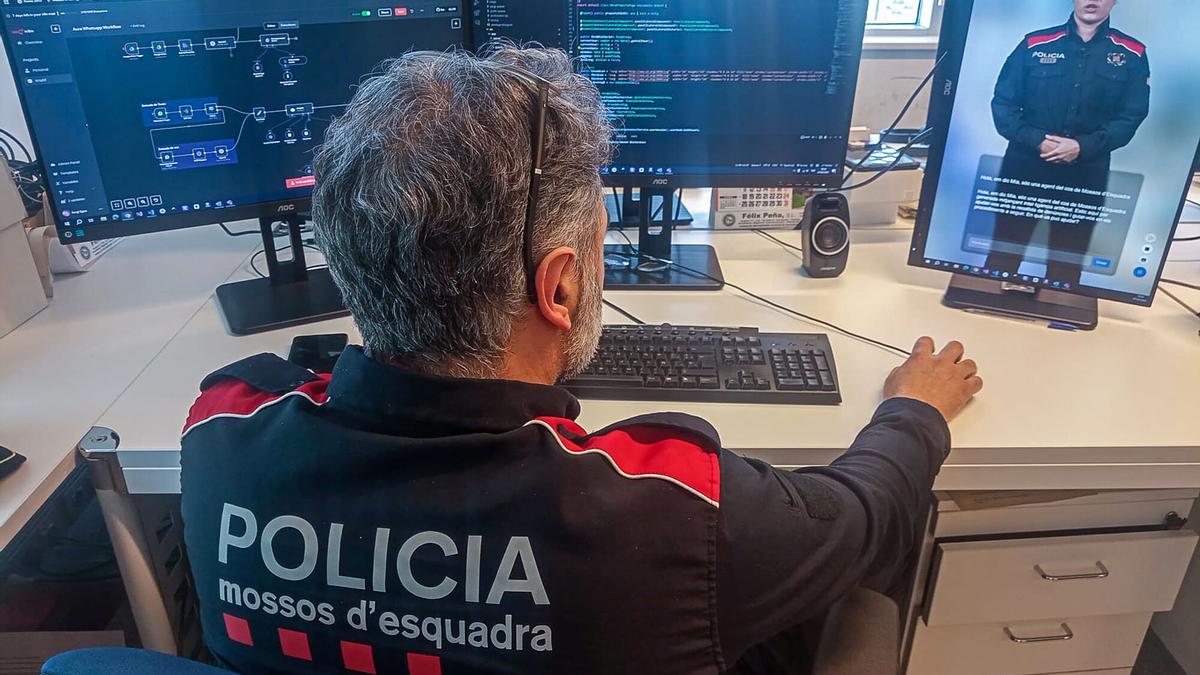 Un agente de los Mossos d'Esquadra.