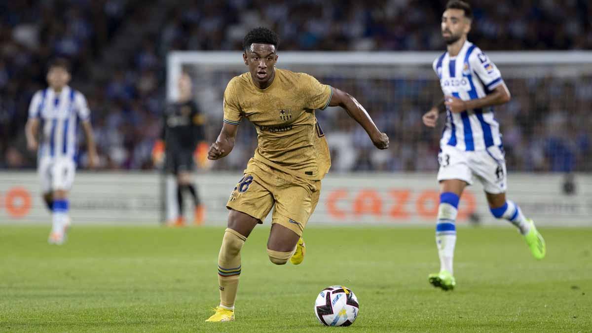 Balde, en acción contra la Real Sociedad