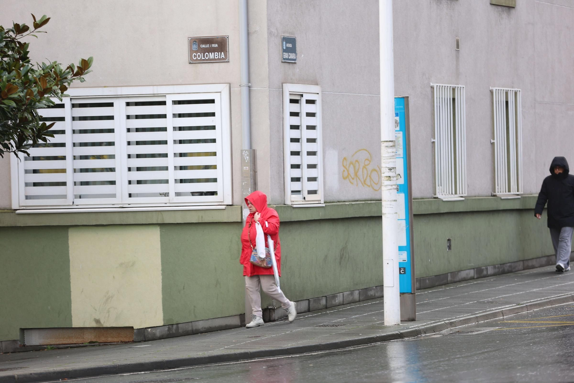 El paso de la nueva borrasca Ivo, la tercera consecutiva, por A Coruña