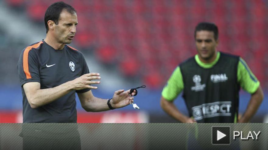 Allegri prepara la final de Champions contra el Barça.