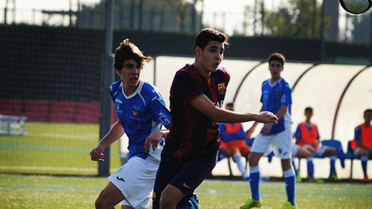 Abel Ruiz es el delantero centro titular del cadete A