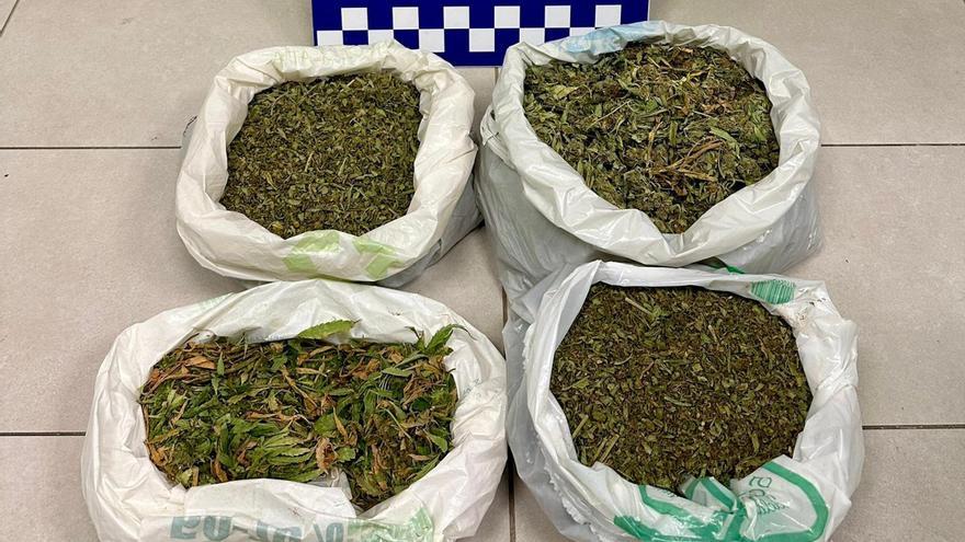 Dos detinguts a Lloret de Mar enxampats amb un quilo i mig de marihuana