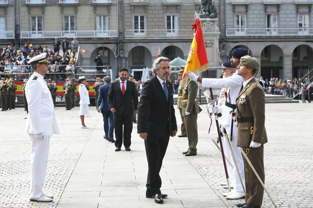 Ceremonia civil de jura de bandera en María Pita