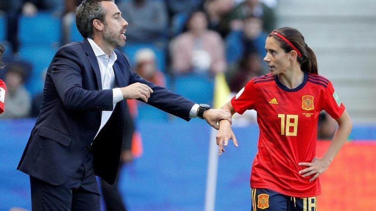 Una imagen de un partido de la selección española.