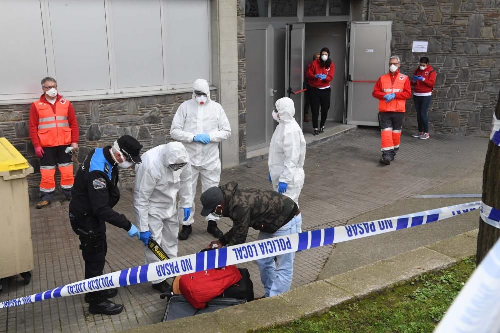 Abierto el albergue de Riazor por el coronavirus