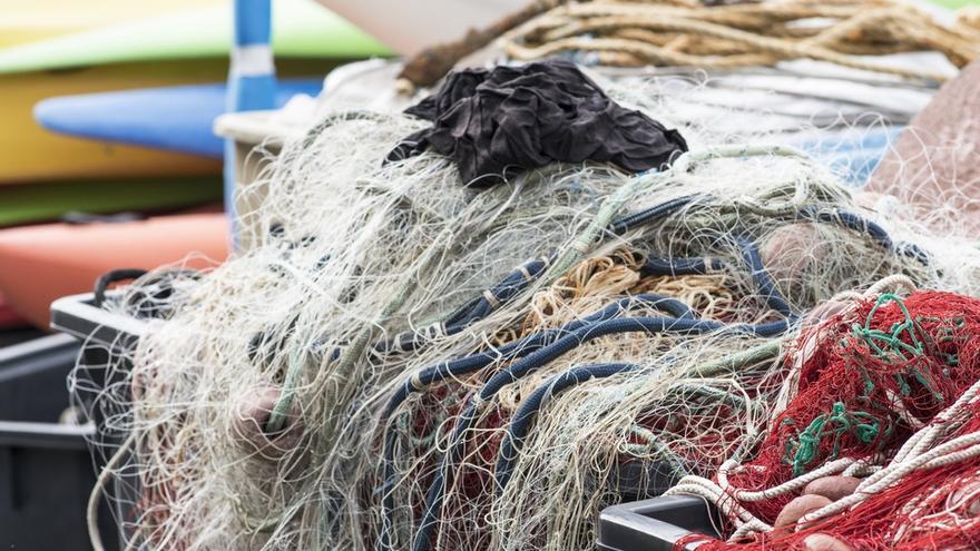 Artes de pesca en un puerto