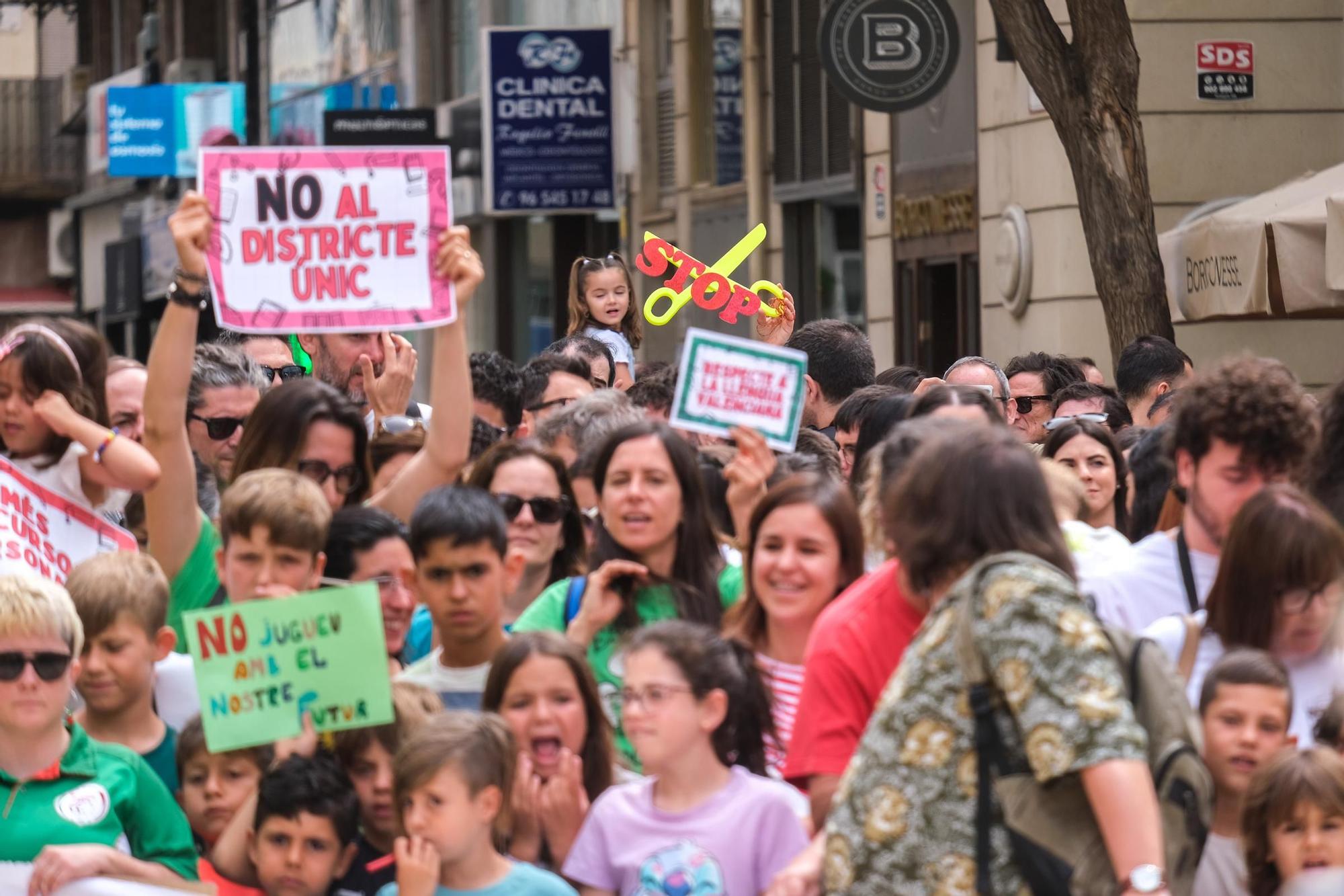 La huelga de educación en Elche