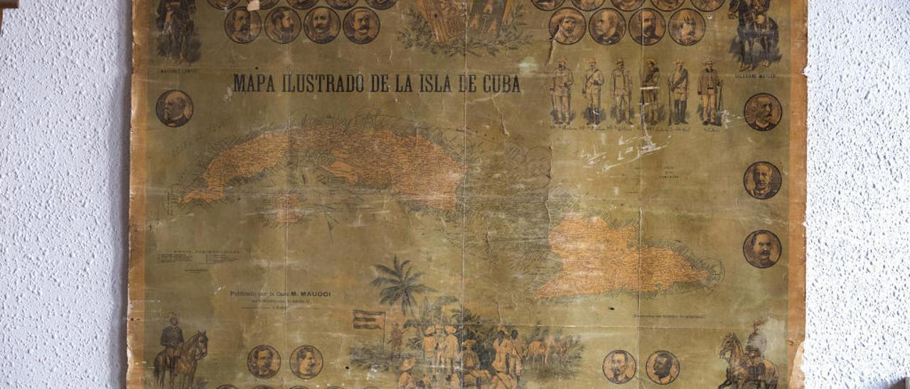 Mapa de l&#039; època de l&#039;Illa de cuba  a la  Subdelegació de Defensa de Castelló