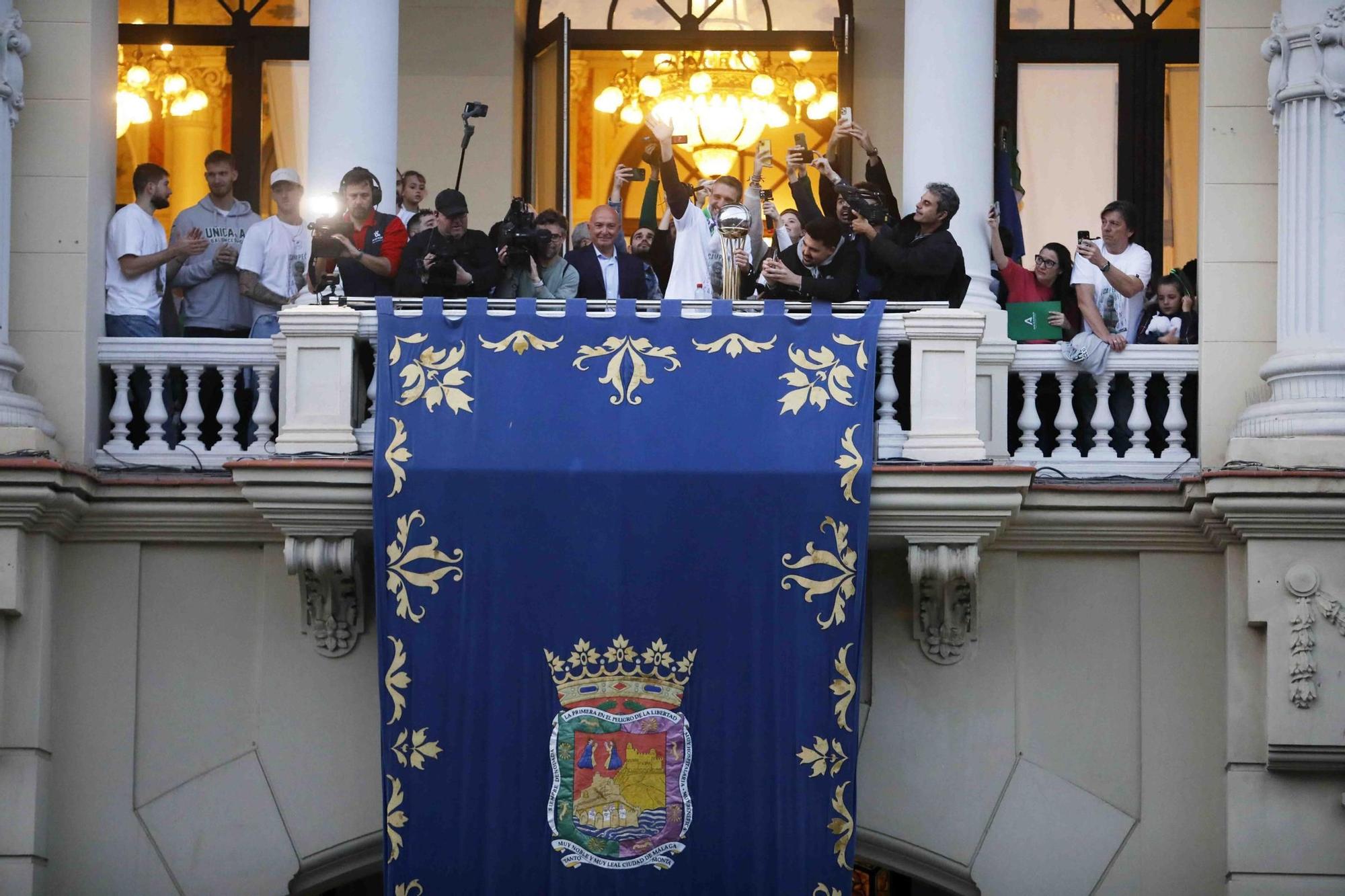 Málaga celebra con el Unicaja la conquista de la Copa del Rey de 2025