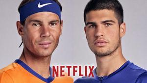 Rafa Nadal y Carlos Alcaraz, los jugadores de El slam de Netflix