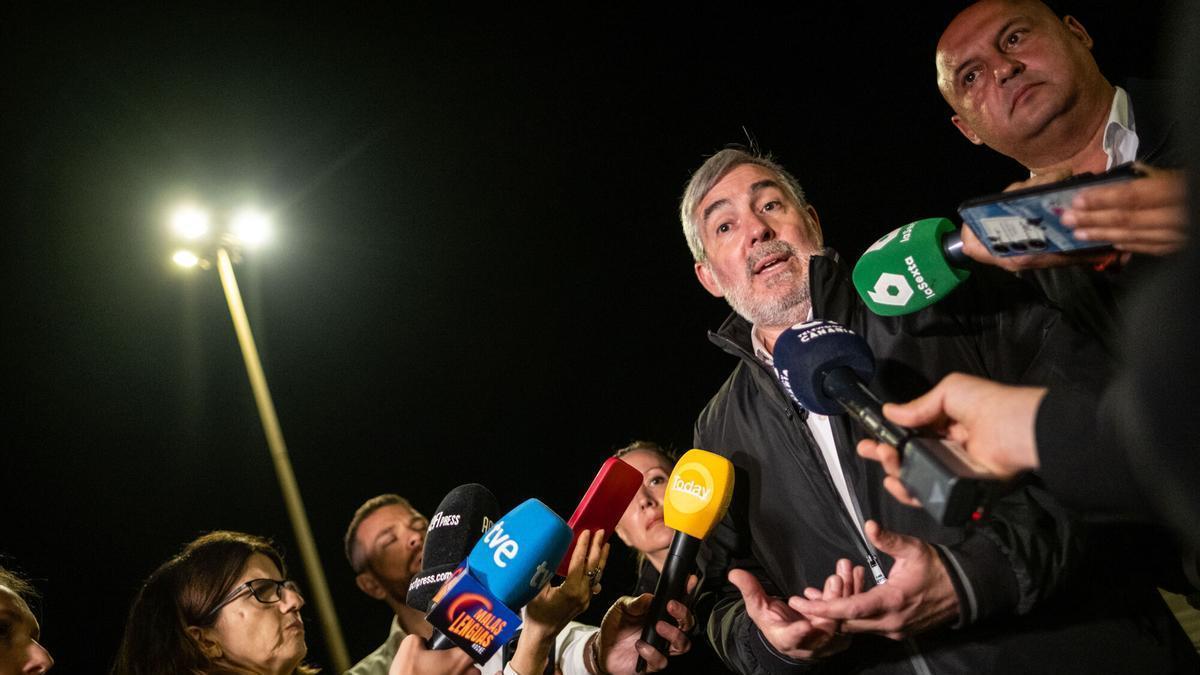 Clavijo defiende su ausencia en el desembarco del ‘MV Hondius’ en el puerto de Granadilla: «Aquello no es un ‘reality show'»