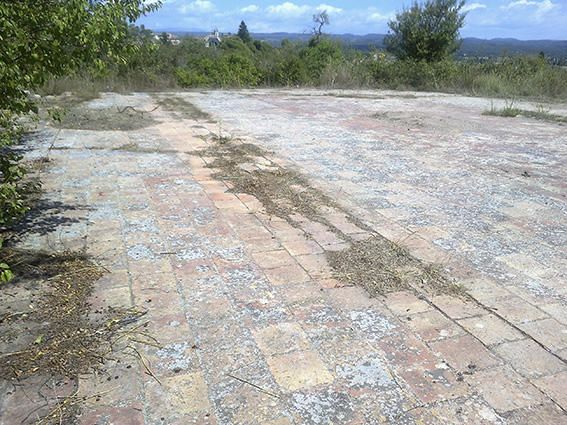 Eres. Antiga era de batre, on els animals donaven tombs, trepitjant el blat i així se separava el blat de la palla.