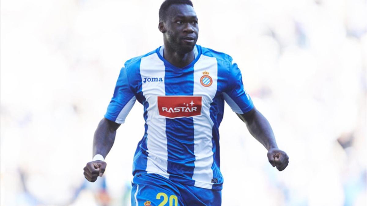 Felipe Caicedo celebrando su valioso gol ante el Sevilla