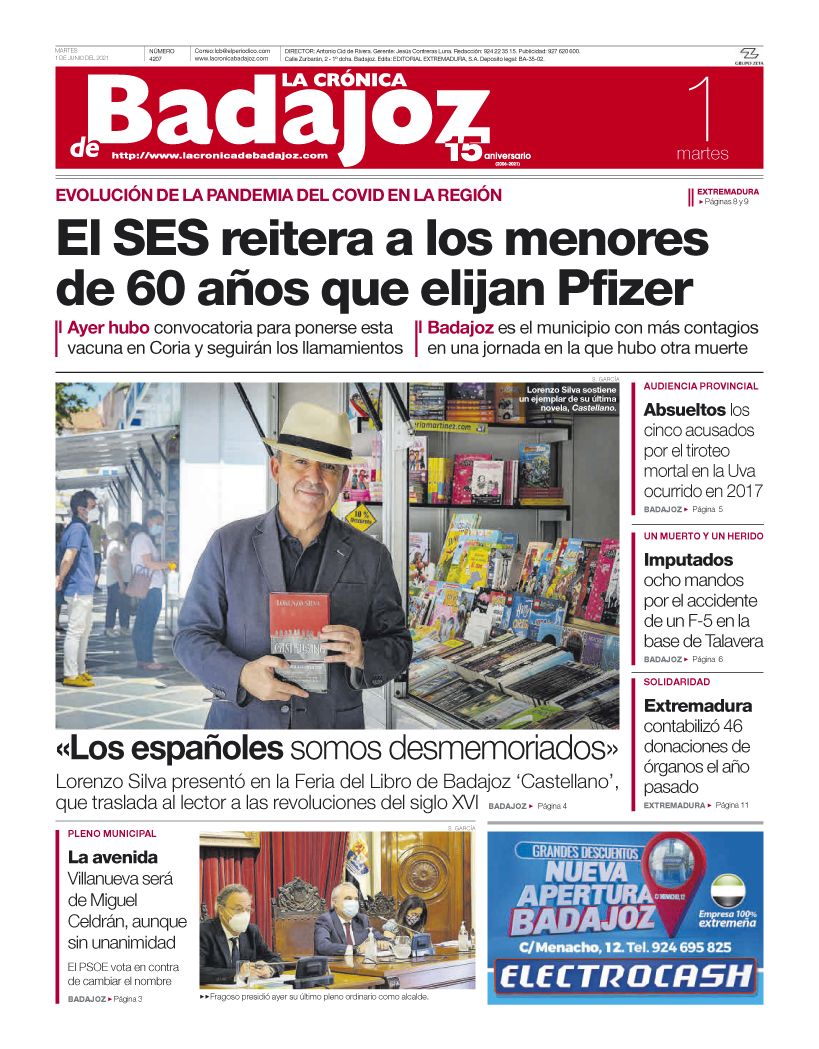 Consulta la portada correspondiente al día 1 de junio del 2021