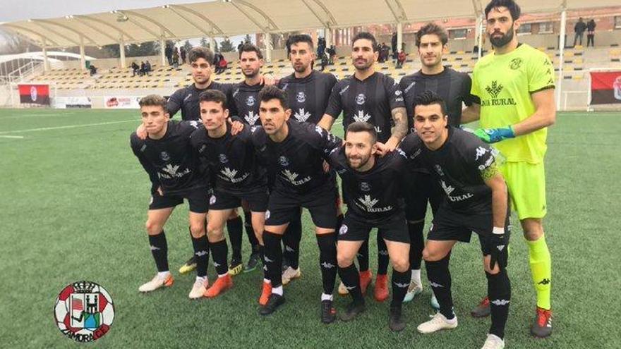 Once inicial del Zamora CF en el choque contra el Real Burgos.