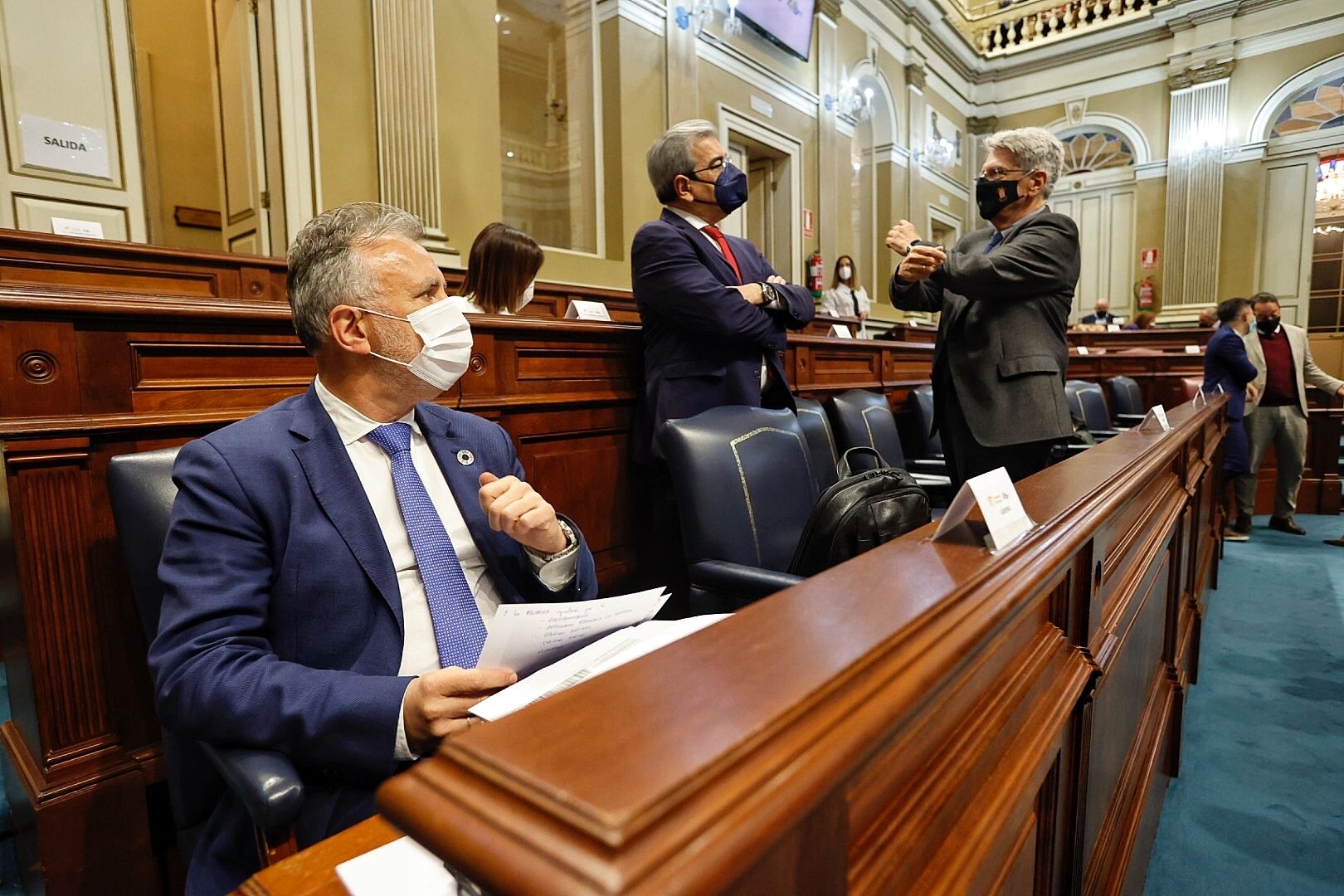Pleno en el Parlamento de Canarias (9/2/21)