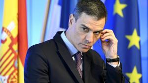 El presidente del Gobierno, Pedro Sánchez, en Helsinki.