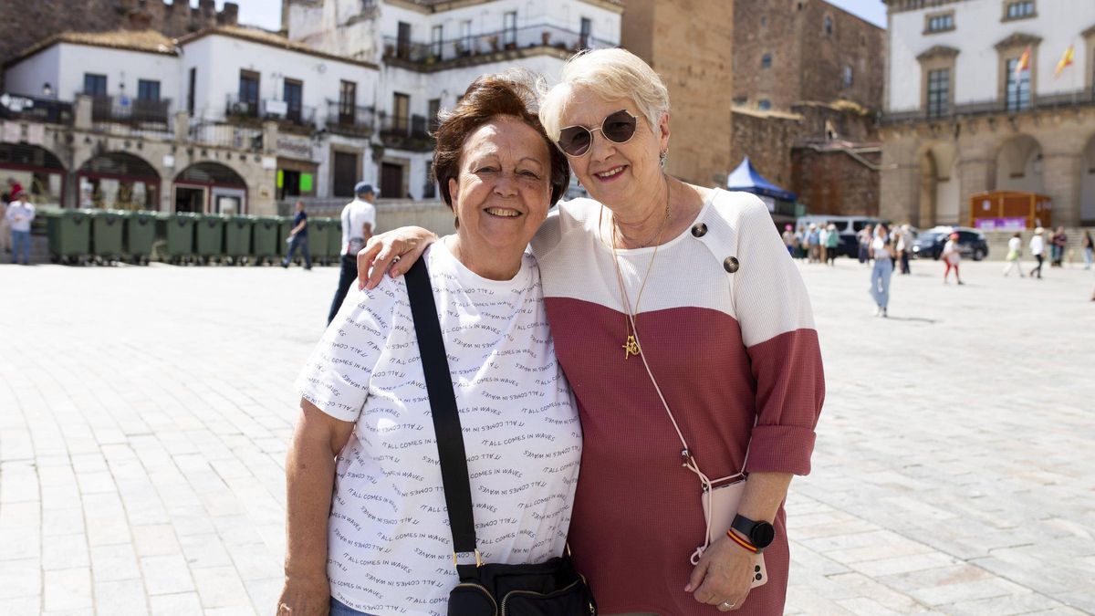 ´Las dos Paquis', en mitad de la plaza Mayor.