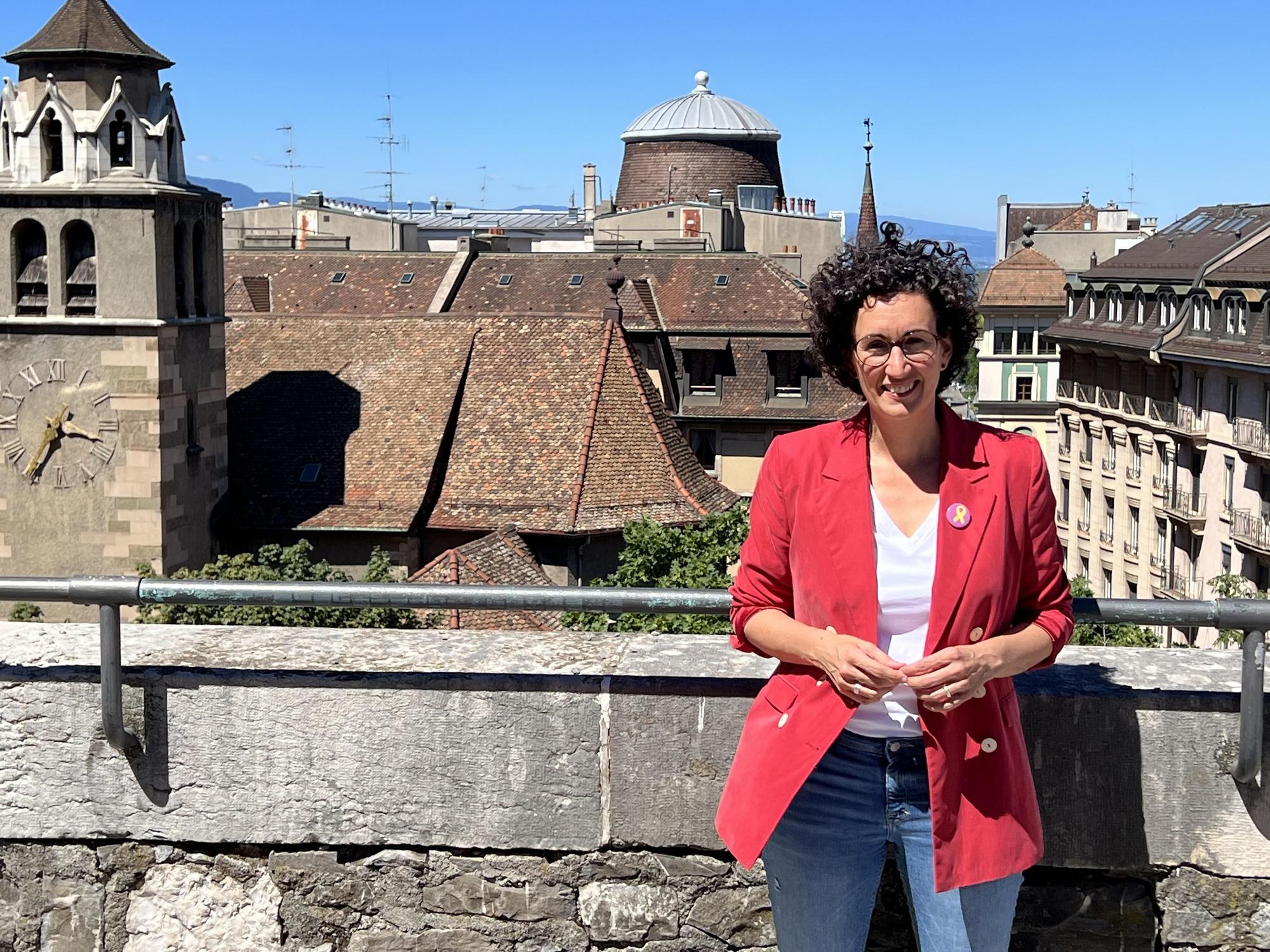 La secretaria general de ERC, Marta Rovira, en Ginebra