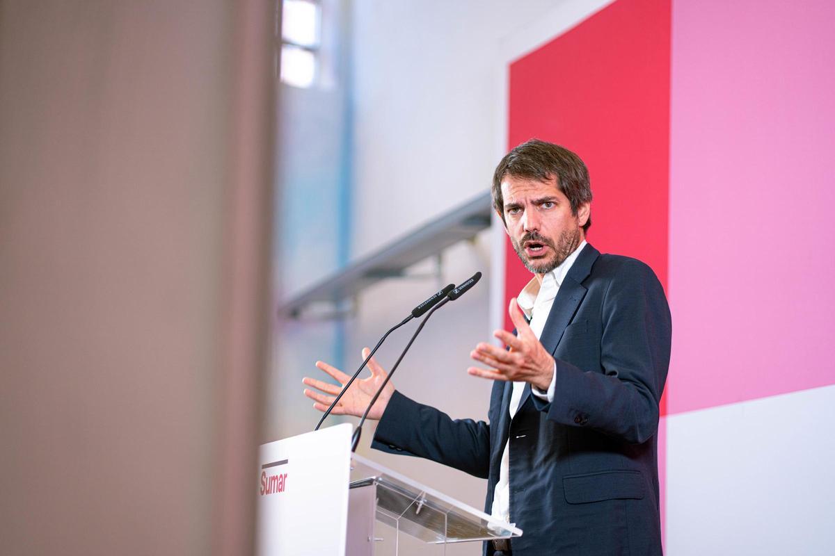 El portavoz de Sumar, Ernest Urtasun.