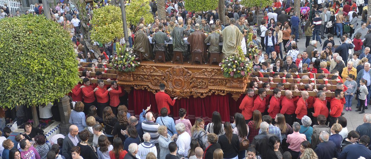Uno de los pasos de la procesión de La Pasión de Crevillent antes de la pandemia
