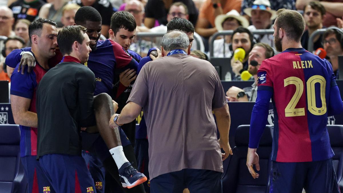 Dika Mem se retiró lesionado a falta de 15 minutos