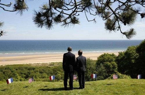 Obama, Hollande y la Reina de Inglaterra han estado presentes en los actos en recuerdo al desembarco de Normandía.