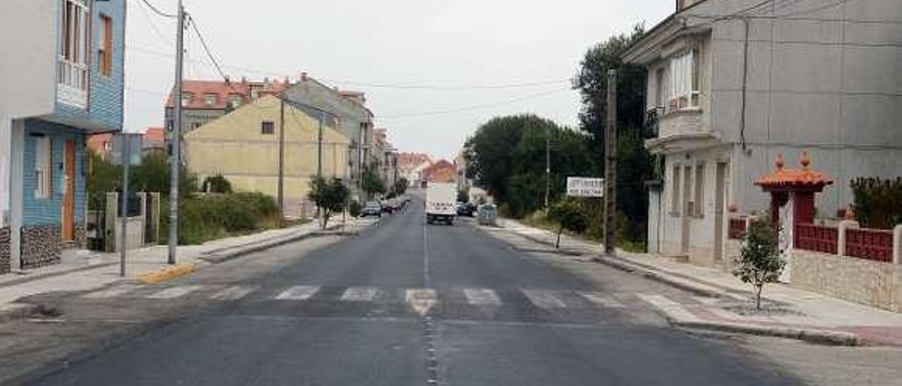 La Avenida de A Ponte fue una de las zonas afectadas. // N. Parga