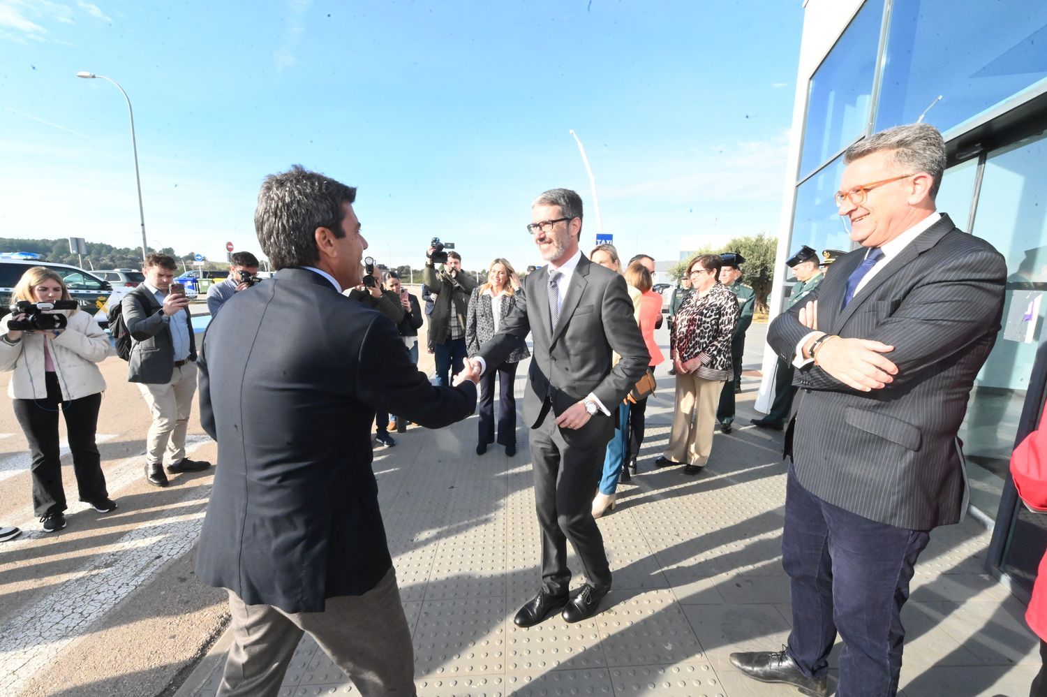 Presentación de Justo Vellón como director y visita al aeropuerto de Castellón