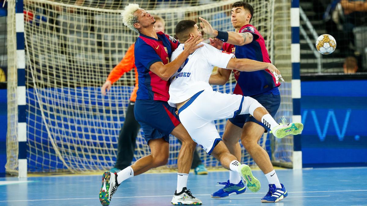 Thiagus Petrus y Javi Rodríguez, en tareas defensivas