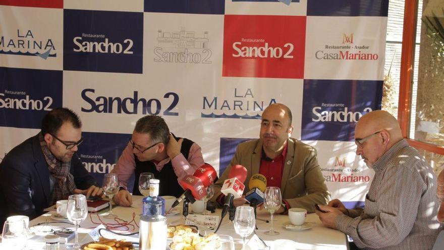 La directiva del Zamora CF, esta mañana en un desayuno con los medios