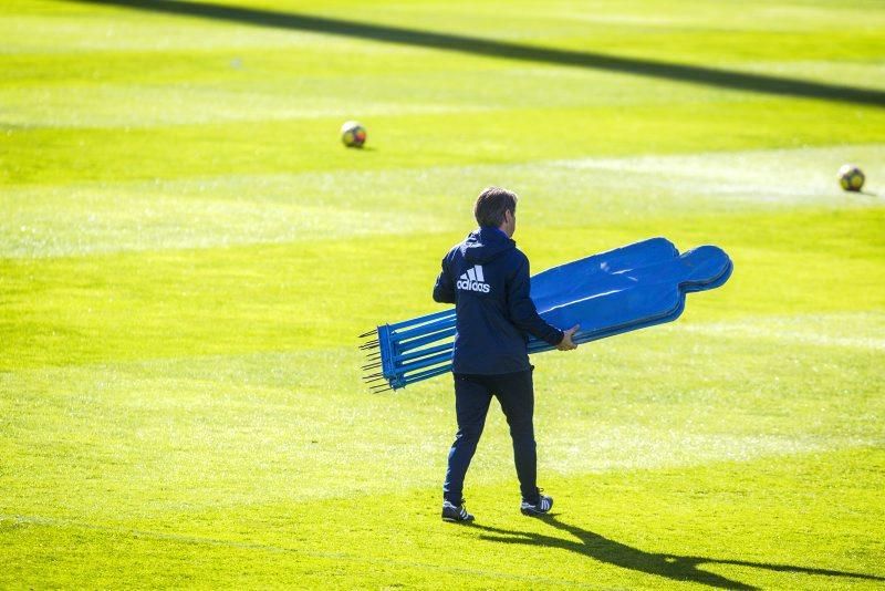 Sesión de entrenamiento del Real Zaragoza