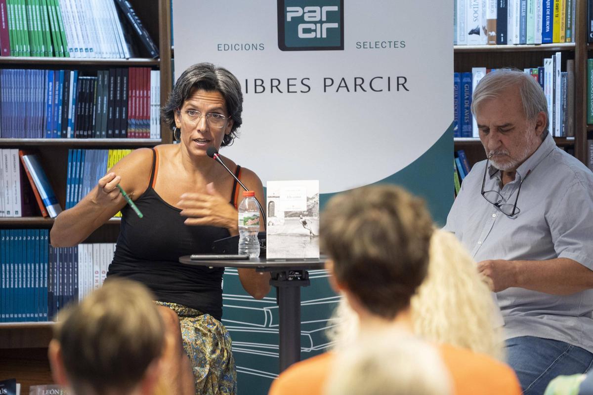 Carlota Gurt i Joan Morros, ahir, a la presentació de la Parcir