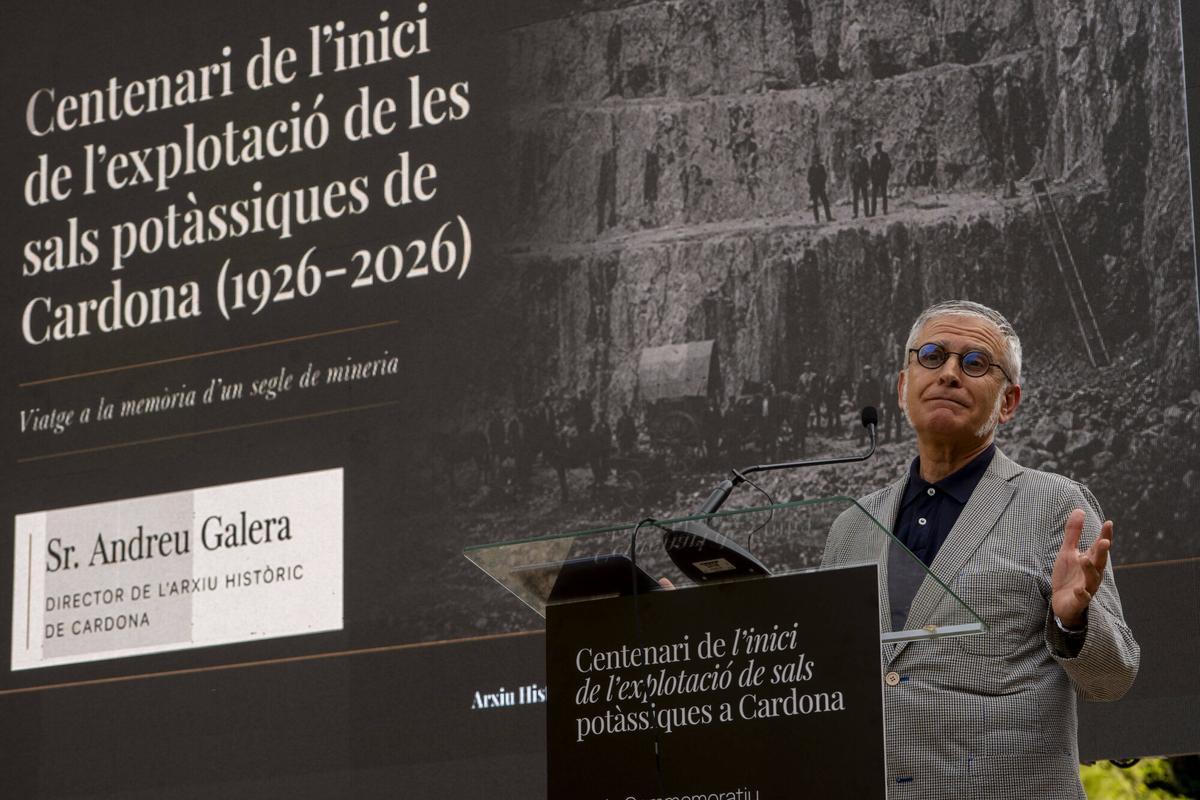 Imatges de l'acte de commemoració del centenari de l’inici de l’explotació de les sals potàssiques a Cardona Imatges de l'acte de commemoració del centenari de l’inici de l’explotació de les sals potàssiques a Cardona
