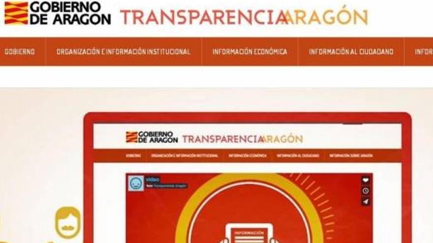 El Gobierno de Aragón pone en marcha el portal de transparencia