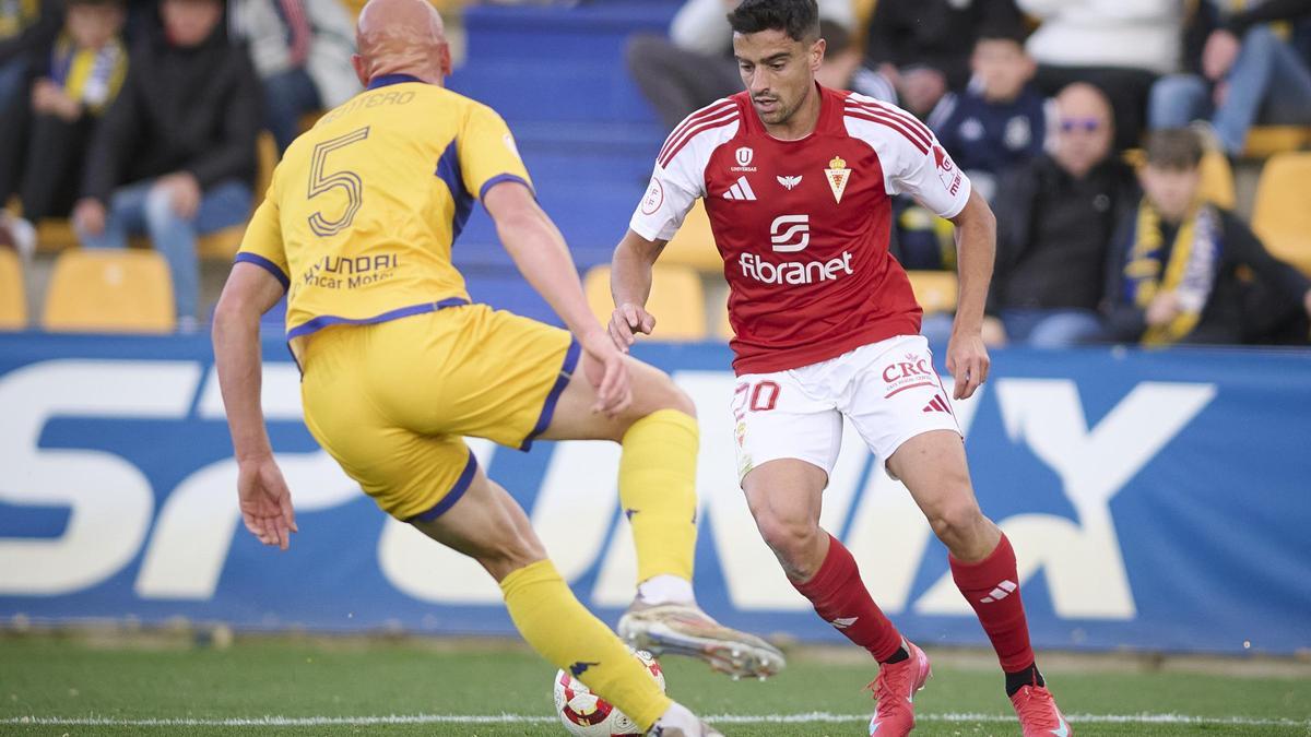 Davo en el partido ante el Alcorcón